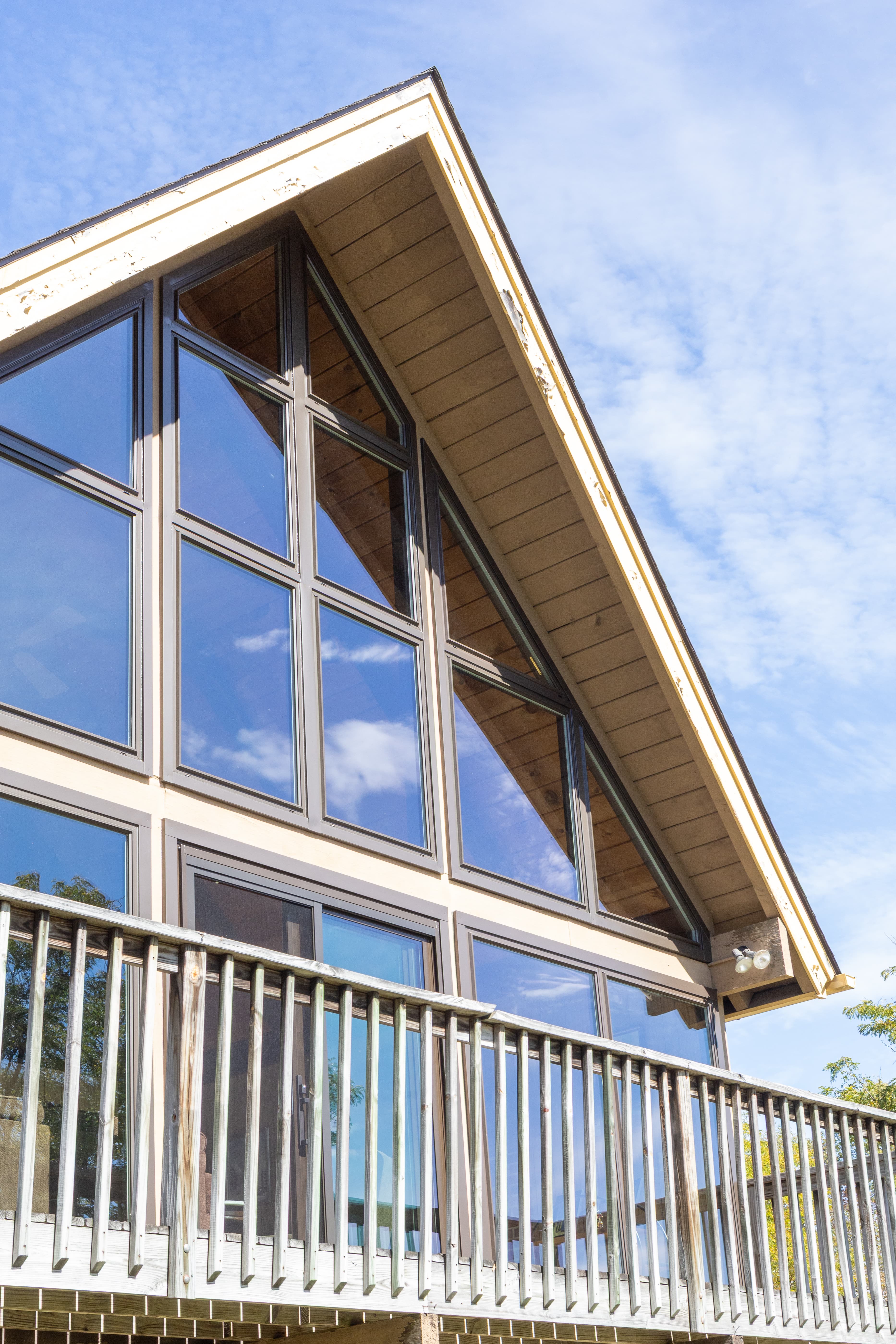 Large window wall on a beautiful home replaced by New York Sash